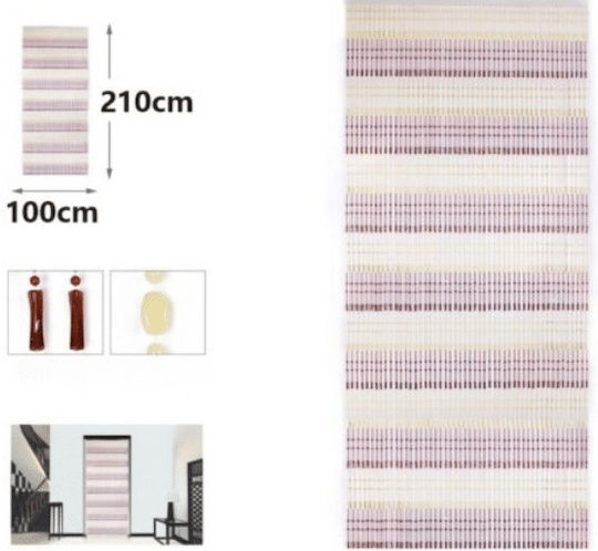 KMT Style Perdea ușă din Plastic Multicolor 100x210cm 356820