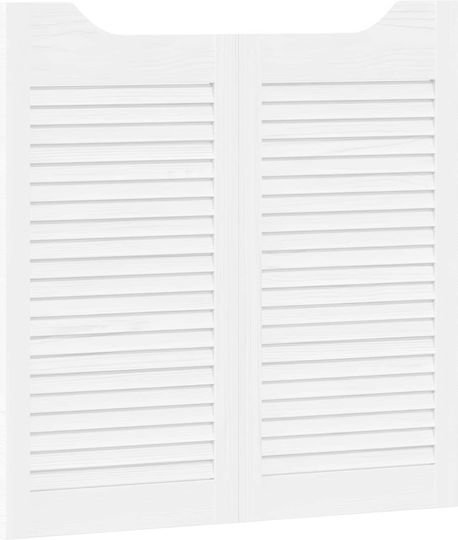 Vidaxl Doors Swing White 80 x 40 cm Solid Pine Wood