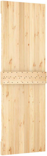 vidaxl Schiebetür Natürliches Schwarz 70 x 210 cm