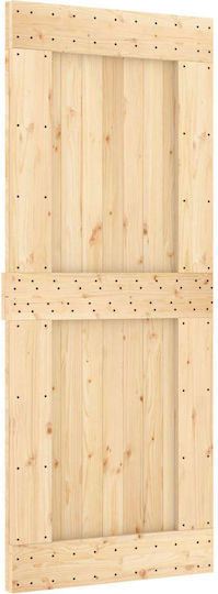 Συρόμενη Πόρτα Φυσικό Μαύρο 85 X 210 Cm 3444994