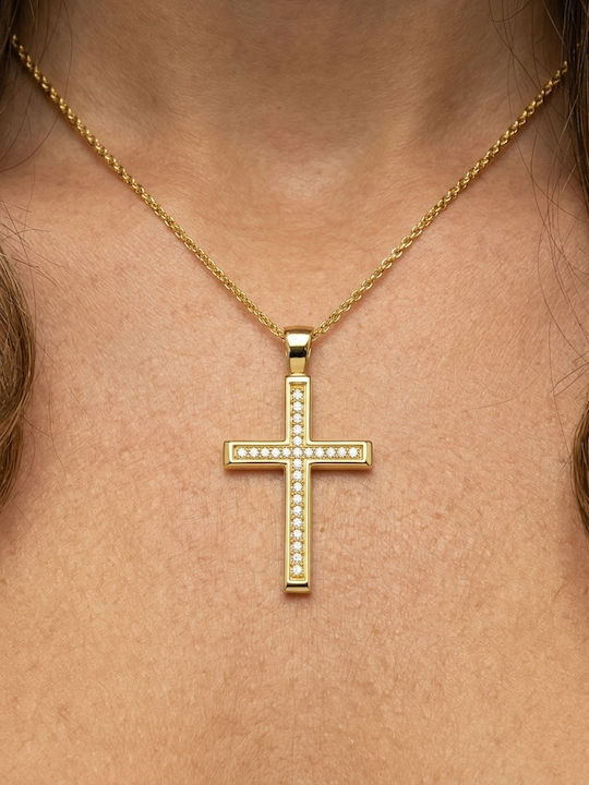 Daskalakis Women's Gold Cross 14K Without Chain
