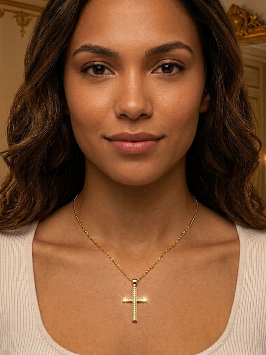 Daskalakis Women's Gold Cross 14K Without Chain