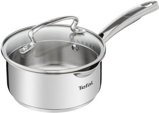 Tefal Duetto+ Cookware Set from Stainless Steel Silver with Non-stick Coating 6 Pieces