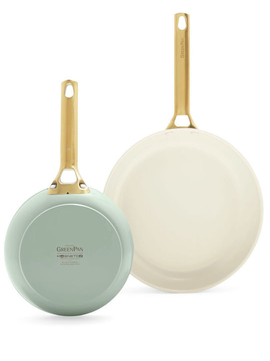 Green Pan Padova Reserve Σετ Τηγάνια Mint Green με Αντικολλητική Επίστρωση 2τμχ