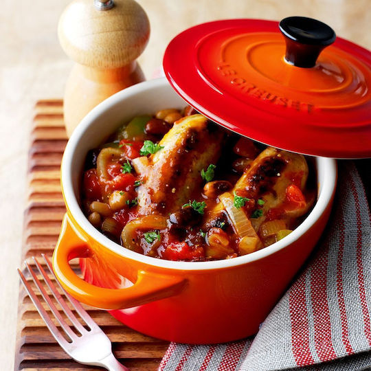 Le Creuset Ofenrot Gusseisen Töpfe Set 4-teilig