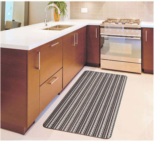 Nikotex Carpets Küchenmatten Läufer Silber 80x150cm