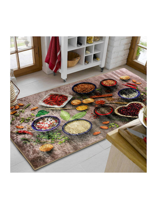Dimcol Spices 248 Kitchen Mat Runner with Anti-slip Underlay Multi 80x200εκ.