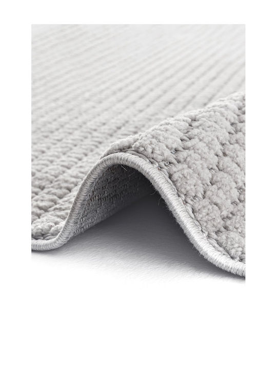 SteweHome Kitchen Runner Mat with Non-Slip Backing Gray 80x250cm