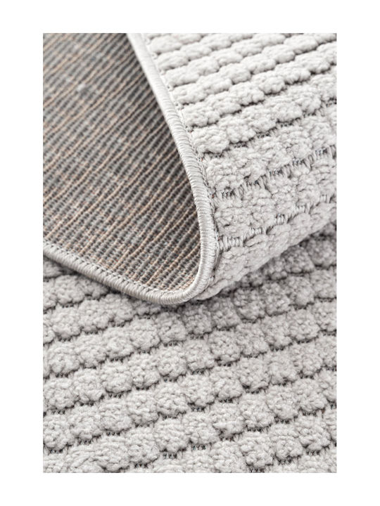 SteweHome Kitchen Runner Mat with Non-Slip Backing Gray 80x250cm