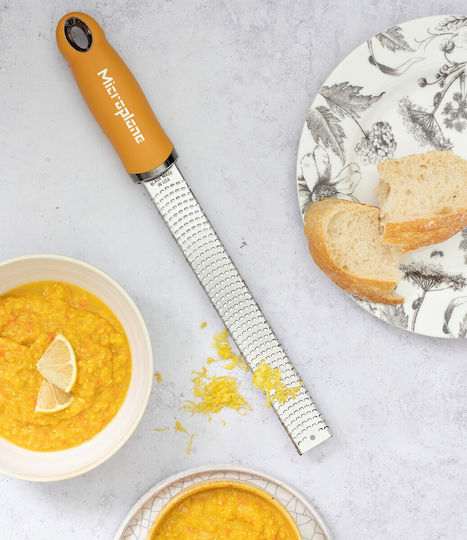 Microplane Premium Classic Citrus Fruits Grater Made of Stainless Steel Ochre 30x3.5x2.5cm