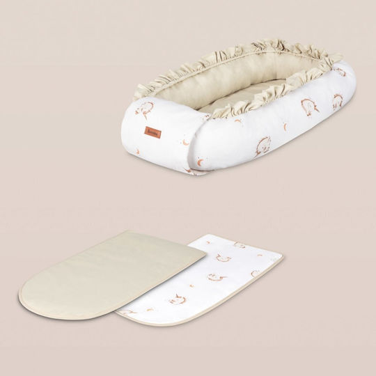 Sensillo Baby Nest Pillow Rose Beige 45x80cm