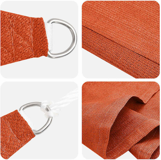 vidaXL Rectangular Orange Shade Sail 2x6m