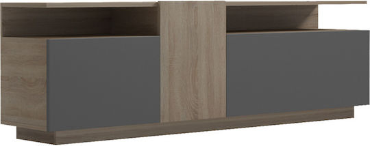 Vendora Επιδαπέδιο Sonoma-ανθρακί 150x29.5x46.3εκ. Vendora Επιδαπέδιο Sonoma-ανθρακί 150x29.5x46.3εκ.