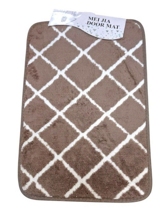 Non-Slip Brown Doormat 38x58cm