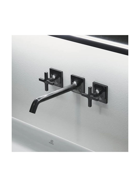 Ideal Standard Set Mischer & Auslauf für Wandmontage für für Waschbecken Gray