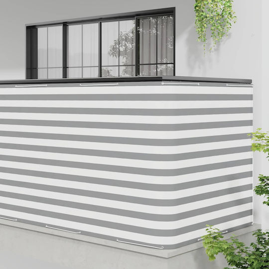vidaXL Gray Shade Divider with PU Coating 1.5x4m 160gr/m²