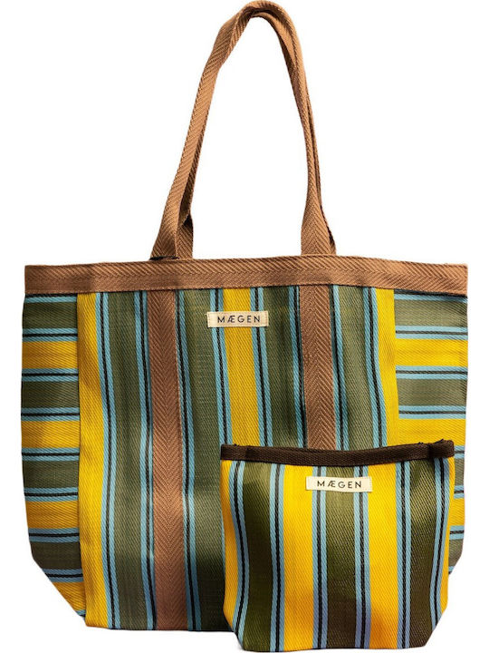 Τσαντάκι Everywhere Pouch Choco Yellow Olive Maegen