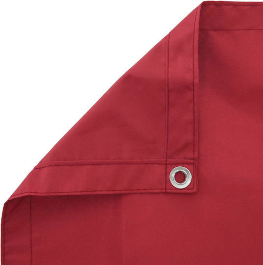 vidaXL Schattengewebe Trennwand Rot mit PU-Beschichtung 1,5x4m 160g/m²