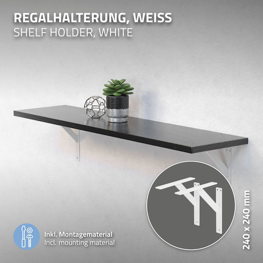 ML-Design Suporturi pentru rafturi din Aluminiu în Culoare Albastru 240x240mm 2buc 490009814