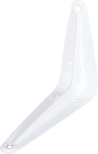 Amig Metallic Corner Shelf White 300x250mm 4415