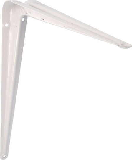 Amig Metallic Corner Shelf White 200x150mm 4406
