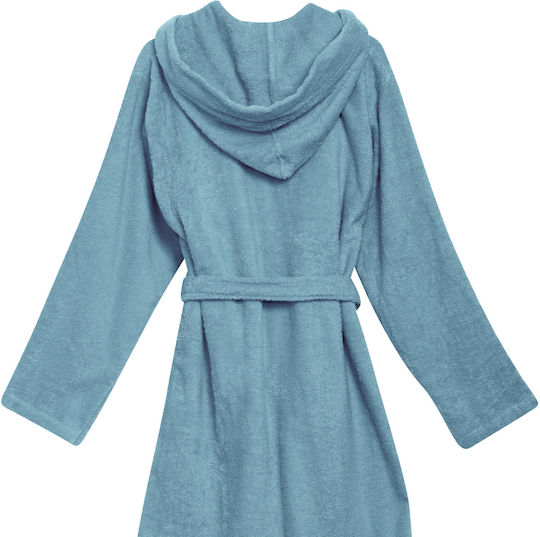 Das Home Kids Bathrobe 5908 Light Blue Hooded