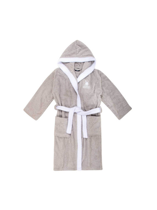 Greenwich Polo Club Kids Bathrobe 8622 Gray With Hood