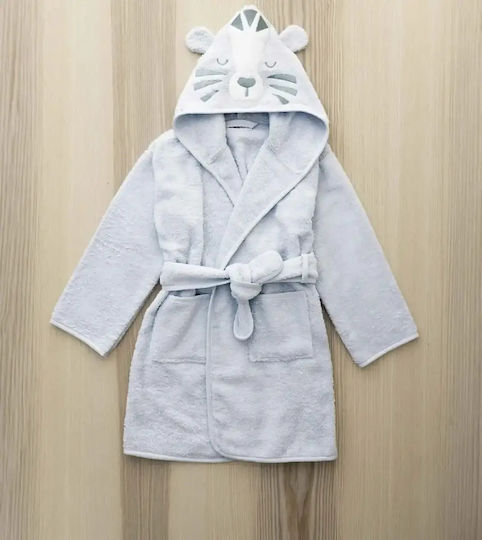 Nima Kids Bathrobe Tiggy Blue with Hood Nima Kids Bathrobe Tiggy Blue with Hood