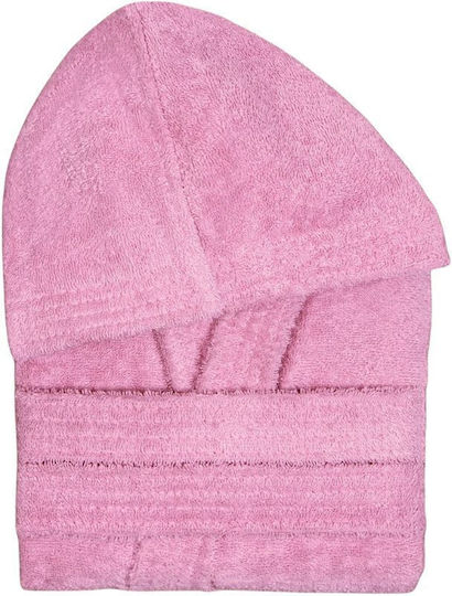 Nima Детски халат Wizard Super Pink с качулка