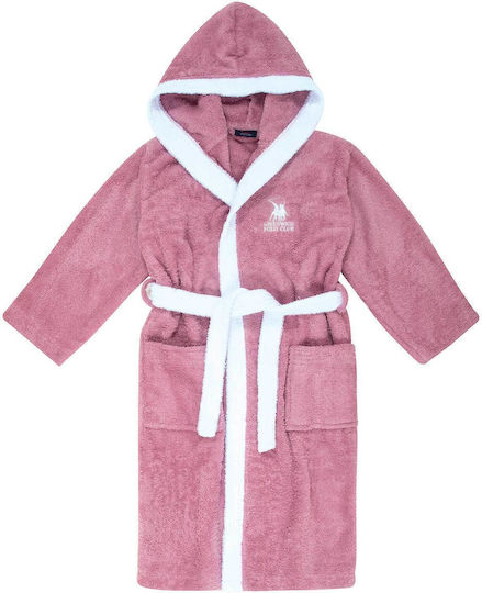 Greenwich Polo Club Kids Bathrobe 8619 Pink Hooded