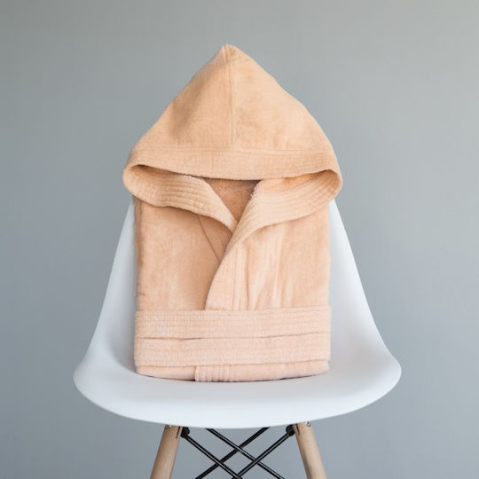 Nima Kids Hooded Bathrobe Wizard Light Salmon