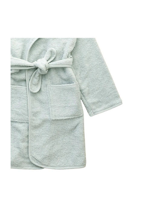 Nima Petit Bebe Kids Bathrobe Light Blue Hooded