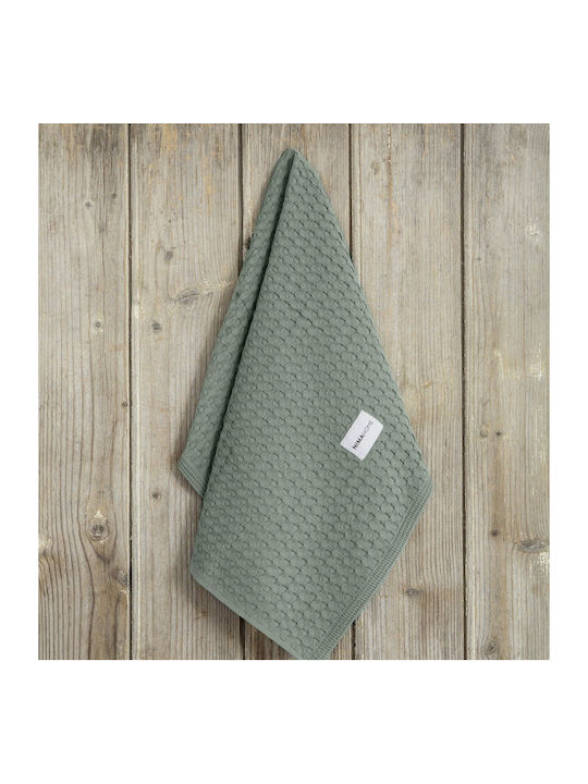 Nima Arida Towel from 100% Cotton in Green Color 50x70cm