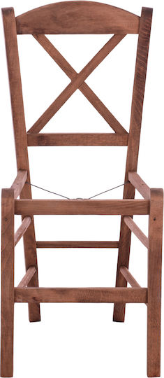 HomeMarkt Wooden Skeleton for Dining Room / Kitchen Chair 40x48x88cm Brown
