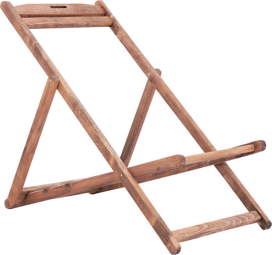 HomeMarkt Lemnos Skeleton for Director's Chair Wooden 55.5x97x105cm Beige