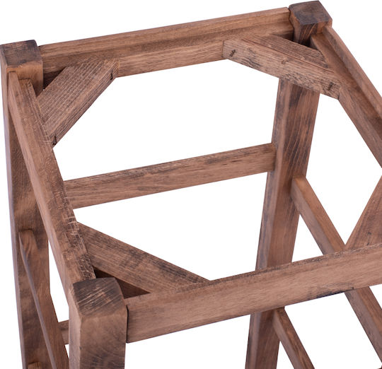 HomeMarkt Ramă Pentru Scaun De Bar Din Lemn 35x35x75cm Maro