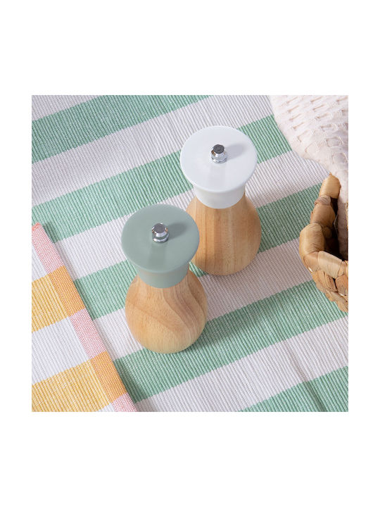Salt Pepper Mill Flop 6x14 Green Nef-nef Homeware Ceramic Wood