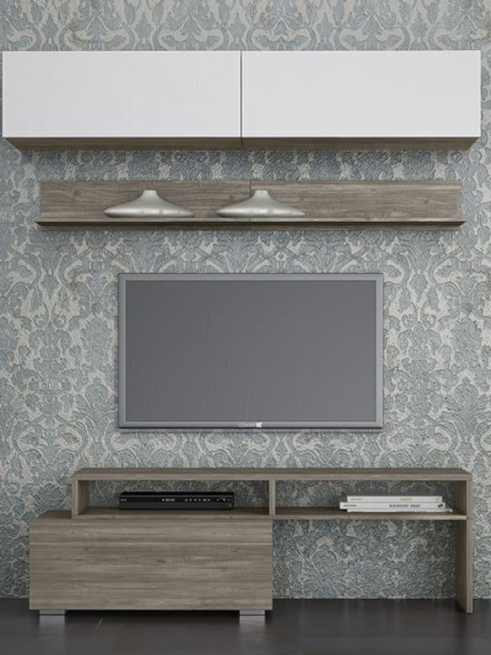 Smart No 3 Living Room TV Unit White L101xW45xH180cm