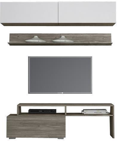 Smart No 3 Living Room TV Unit White L101xW45xH180cm