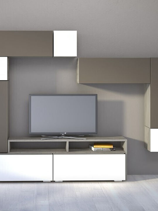 Wohnzimmer TV-Einheit Smart No 7A Weiß L272xB45xH200cm