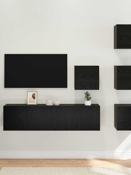 vidaXL Wohnzimmer TV-Einheit Schwarze Eiche M60xB30xH30cm