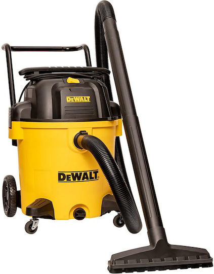 DEWALT Прахосмукачка За Течности / Твърди 1020W с Пластмаса Контейнер 61лт