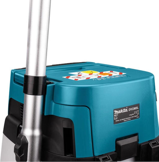Makita Rechargeable Vacuum Wet / Dry with Plastic Bin 15lt