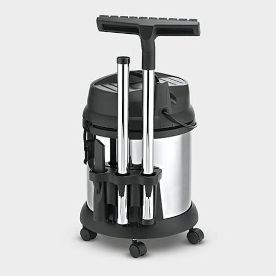 Karcher NT 27/1 Me Adv Staubsauger Flüssigkeiten / Feststoffe 1380W mit Edelstahl Behälter 27Es
