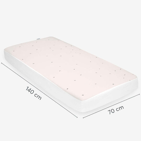 Kikka Boo Hedge Hugs Waterproof Baby Crib Mattress Protector Cotton with Border 70x140x15cm