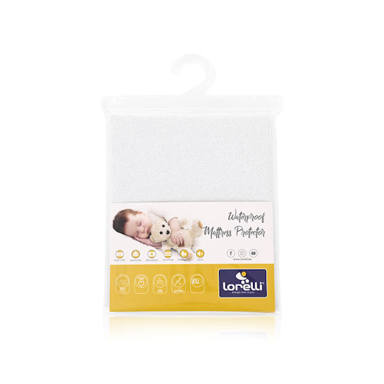Lorelli Fitted Waterproof Cradle Mattress Protector Terry Towel 35x50cm