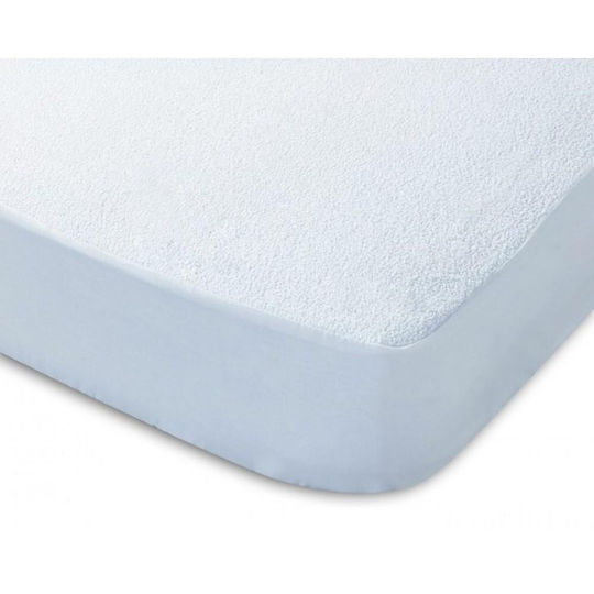 Lino Home Αδιάβροχο Επίστρωμα Παιδικού Κρεβατιού Βαμβακερό Πετσετέ με Φάσα 70x140x20εκ.
