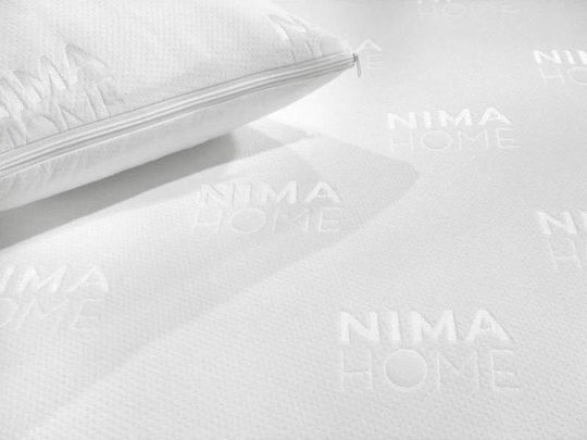 Nima Abbraccio Waterproof Baby Mattress Protector Crib White with Fitted 70x140x15cm