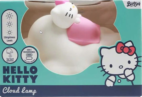 Hello Kitty Kinder Tischlampe Hello Kitty Berührungs Dekorative Lampe Beige 15.1x12x10.1cm