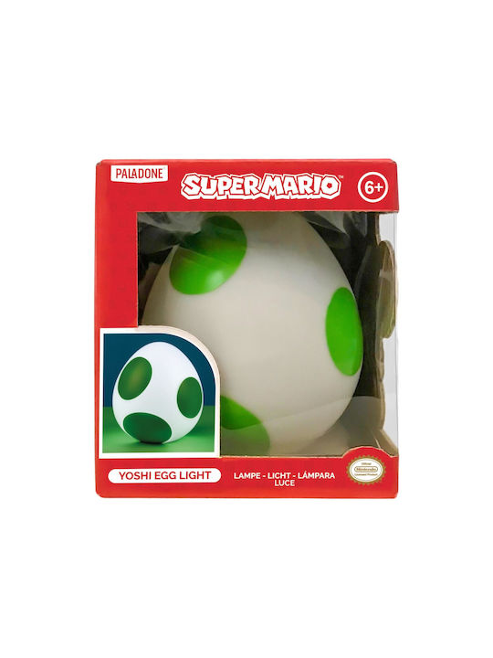 Paladone Lampa Decorativă Pentru Copii Super Mario Bros Yoshi Egg Icon Light